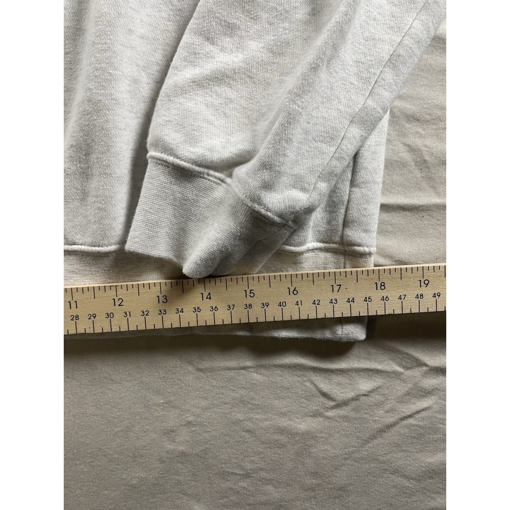 Nike Men's S Gray Pullover Crew Neck Fleece Sweatshirt Embroidered Logo - Picture 4 of 11